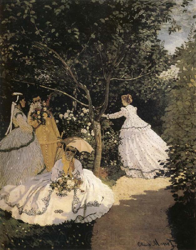 Claude Monet Women in the Garden Spain oil painting art